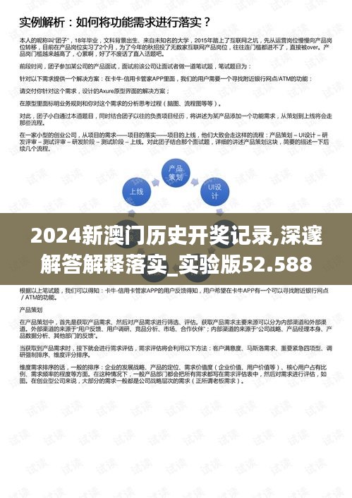 2024新澳門歷史開獎記錄,深邃解答解釋落實_實驗版52.588