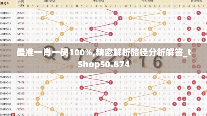 最準(zhǔn)一肖一碼100%,精密解析路徑分析解答_tShop50.874