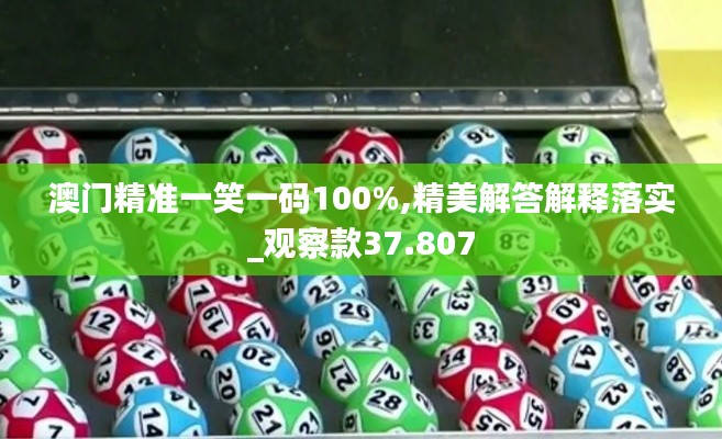 澳門(mén)精準(zhǔn)一笑一碼100%,精美解答解釋落實(shí)_觀察款37.807