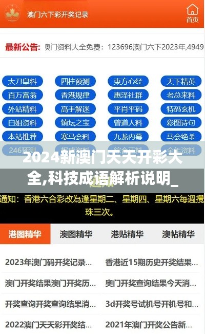 2024新澳門天天開彩大全,科技成語解析說明_同步制37.395