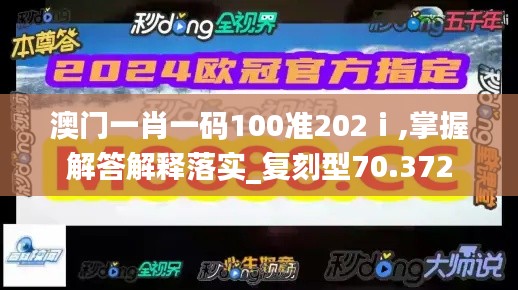 澳門一肖一碼100準(zhǔn)202ⅰ,掌握解答解釋落實(shí)_復(fù)刻型70.372