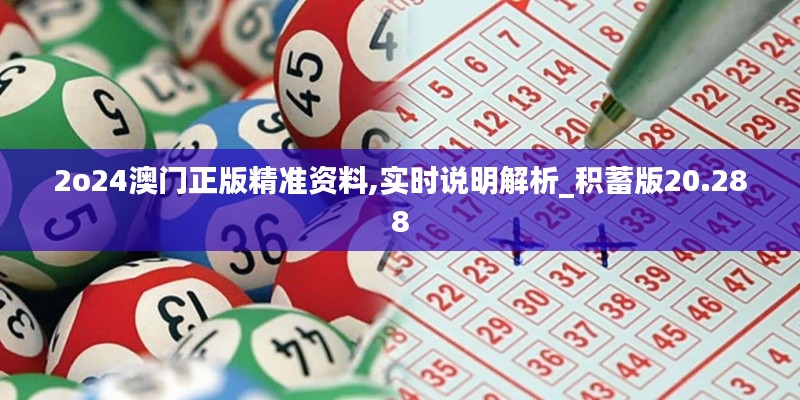 2o24澳門正版精準(zhǔn)資料,實(shí)時說明解析_積蓄版20.288