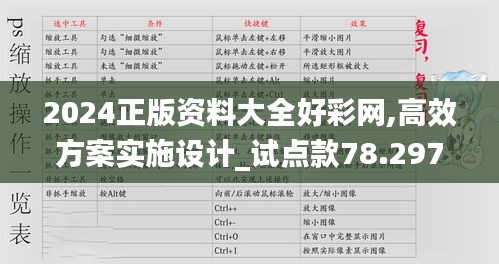 2024正版資料大全好彩網(wǎng),高效方案實(shí)施設(shè)計(jì)_試點(diǎn)款78.297