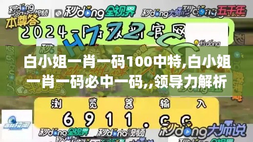 白小姐一肖一碼100中特,白小姐一肖一碼必中一碼,,領導力解析落實_52.303