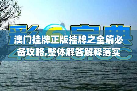 澳門掛牌正版掛牌之全篇必備攻略,整體解答解釋落實(shí)_可調(diào)款84.926