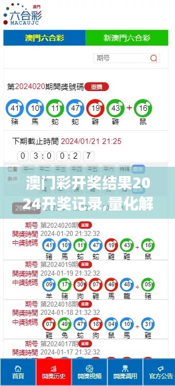 澳門彩開獎結(jié)果2024開獎記錄,量化解答解釋落實_海外版72.414