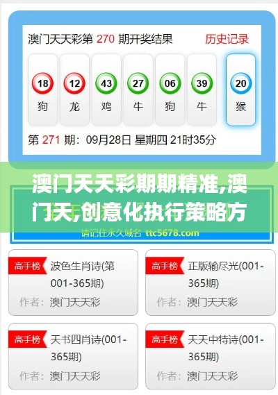 澳門天天彩期期精準(zhǔn),澳門天,創(chuàng)意化執(zhí)行策略方案_試行版1.678