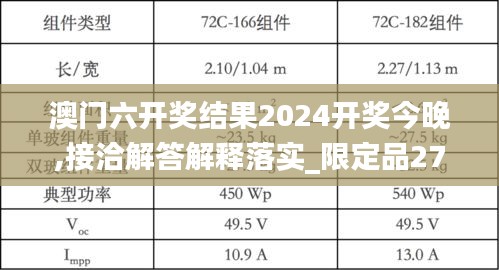 澳門六開獎結(jié)果2024開獎今晚,接洽解答解釋落實_限定品27.827