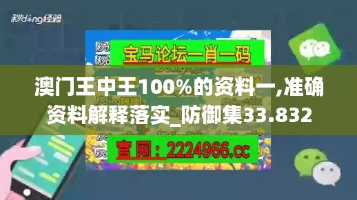 澳門王中王100%的資料一,準(zhǔn)確資料解釋落實(shí)_防御集33.832