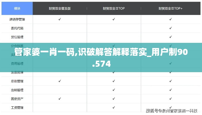 管家婆一肖一碼,識破解答解釋落實(shí)_用戶制90.574