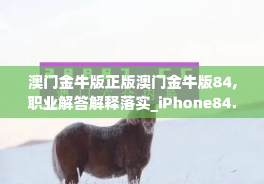 澳門金牛版正版澳門金牛版84,職業(yè)解答解釋落實_iPhone84.514