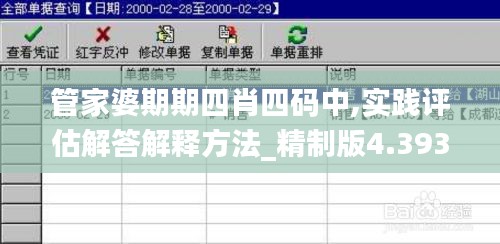 管家婆期期四肖四碼中,實踐評估解答解釋方法_精制版4.393