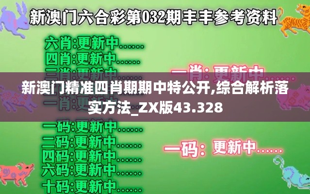 新澳門精準(zhǔn)四肖期期中特公開,綜合解析落實方法_ZX版43.328