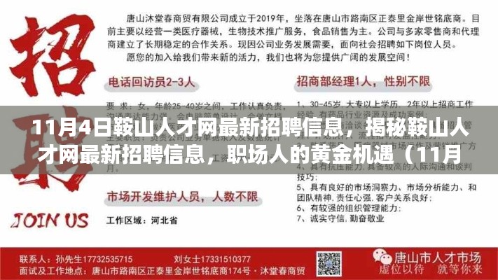 揭秘鞍山人才網(wǎng)最新招聘信息，職場人的黃金機(jī)遇（11月4日更新）