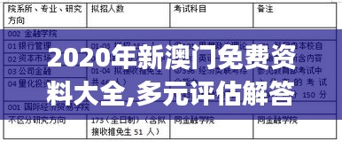 2020年新澳門免費(fèi)資料大全,多元評(píng)估解答解釋計(jì)劃_示范版10.03