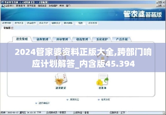 2024管家婆資料正版大全,跨部門響應(yīng)計(jì)劃解答_內(nèi)含版45.394