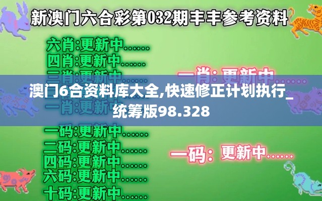 澳門6合資料庫大全,快速修正計劃執(zhí)行_統籌版98.328