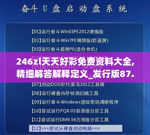 246zl天天好彩免費資料大全,精細解答解釋定義_發(fā)行版87.124