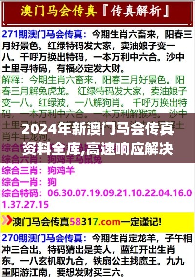 2024年新澳門馬會(huì)傳真資料全庫(kù),高速響應(yīng)解決方案_綜合版85.180