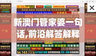 新澳門管家婆一句話,前沿解答解釋定義_游戲款95.886