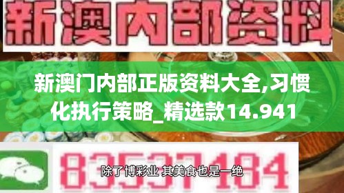 新澳門內(nèi)部正版資料大全,習(xí)慣化執(zhí)行策略_精選款14.941