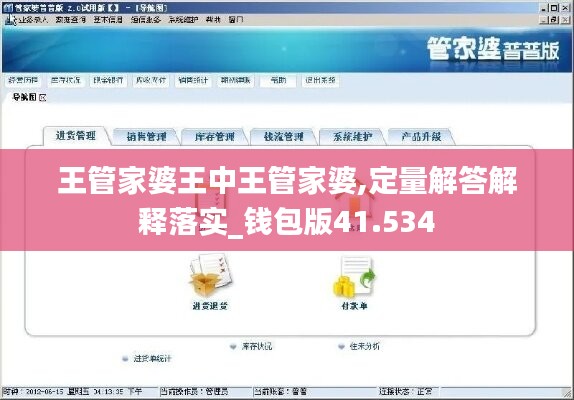 王管家婆王中王管家婆,定量解答解釋落實_錢包版41.534