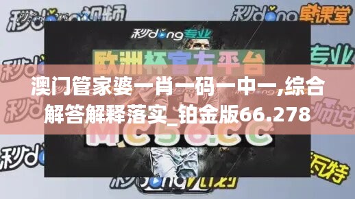 澳門管家婆一肖一碼一中一,綜合解答解釋落實(shí)_鉑金版66.278