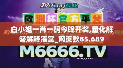 白小姐一肖一碼今晚開獎,量化解答解釋落實_網(wǎng)頁款85.689