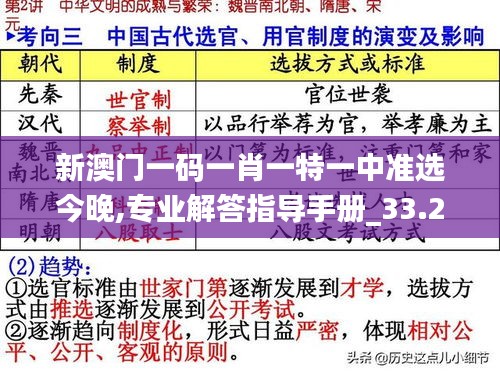 新澳門一碼一肖一特一中準選今晚,專業(yè)解答指導手冊_33.275