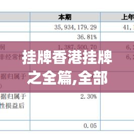 掛牌香港掛牌之全篇,全部解答解釋落實(shí)_安卓51.934