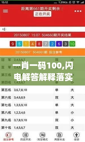 一肖一碼100,閃電解答解釋落實(shí)_iShop22.100