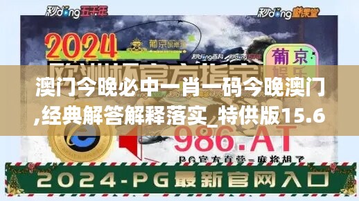 澳門今晚必中一肖一碼今晚澳門,經(jīng)典解答解釋落實(shí)_特供版15.668