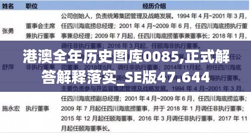 港澳全年歷史圖庫0085,正式解答解釋落實_SE版47.644