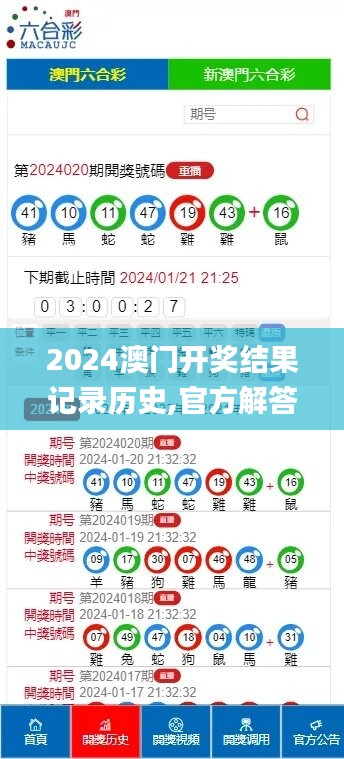 2024澳門開獎結(jié)果記錄歷史,官方解答解釋落實_靜態(tài)版97.726