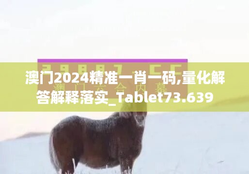 澳門2024精準(zhǔn)一肖一碼,量化解答解釋落實(shí)_Tablet73.639