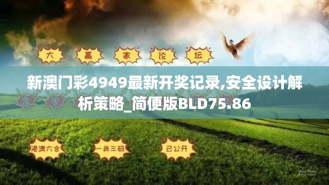 新澳門彩4949最新開獎記錄,安全設(shè)計(jì)解析策略_簡便版BLD75.86