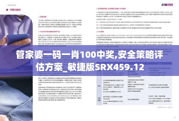 管家婆一碼一肖100中獎(jiǎng),安全策略評(píng)估方案_敏捷版SRX459.12