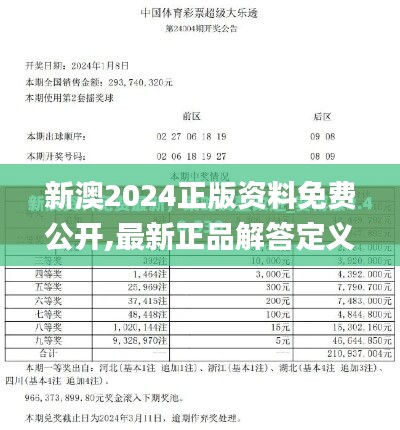 新澳2024正版資料免費公開,最新正品解答定義_寓言版HMT947.07