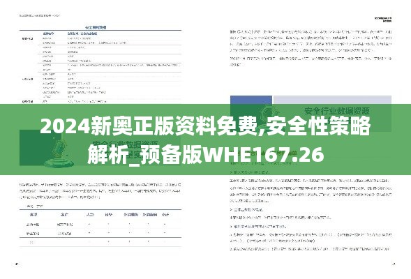 2024新奧正版資料免費,安全性策略解析_預(yù)備版WHE167.26