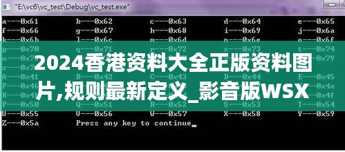 2024香港資料大全正版資料圖片,規(guī)則最新定義_影音版WSX701.13