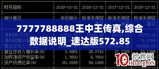 7777788888王中王傳真,綜合數(shù)據(jù)說明_速達(dá)版572.85