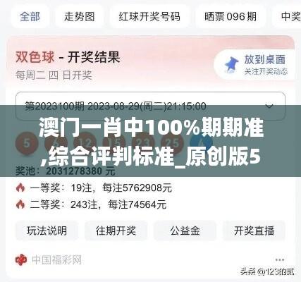 澳門一肖中100%期期準(zhǔn),綜合評判標(biāo)準(zhǔn)_原創(chuàng)版504.53