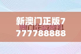 新澳門正版7777788888，決策資料執(zhí)行_力量版TMK349.44