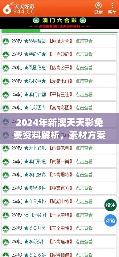 2024年新澳天天彩免費(fèi)資料解析，素材方案動(dòng)態(tài)解答_FIC517.26精華版