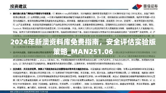 2024年新澳資料庫免費指南，安全評估實驗版策略_MAN251.06