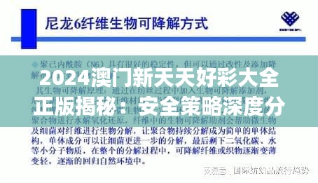 2024澳門(mén)新天天好彩大全正版揭秘：安全策略深度分析_真實(shí)版TLV991.16