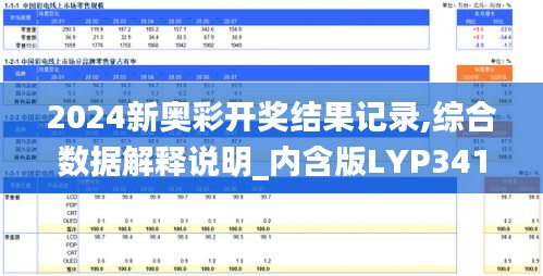 2024新奧彩開獎(jiǎng)結(jié)果記錄,綜合數(shù)據(jù)解釋說明_內(nèi)含版LYP341.5