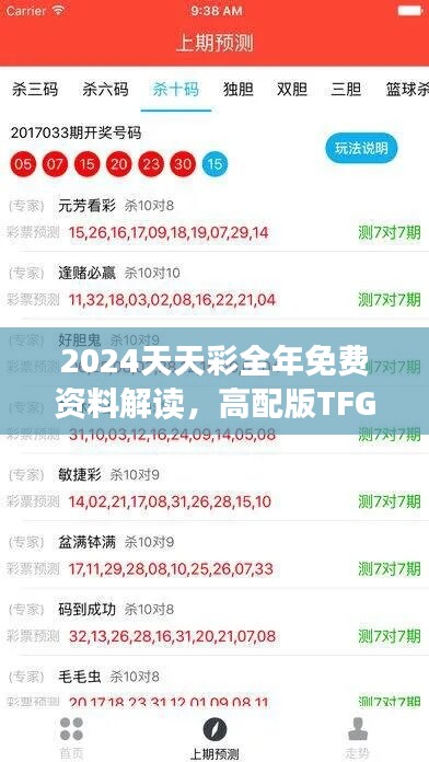 2024天天彩全年免費(fèi)資料解讀，高配版TFG87.09詳析