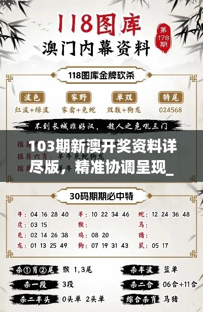 103期新澳開獎資料詳盡版，精準協(xié)調(diào)呈現(xiàn)_ZGQ62.584界面