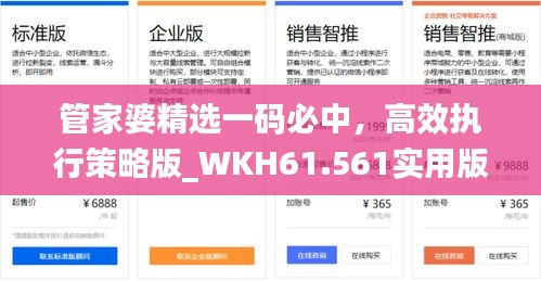 管家婆精選一碼必中，高效執(zhí)行策略版_WKH61.561實(shí)用版